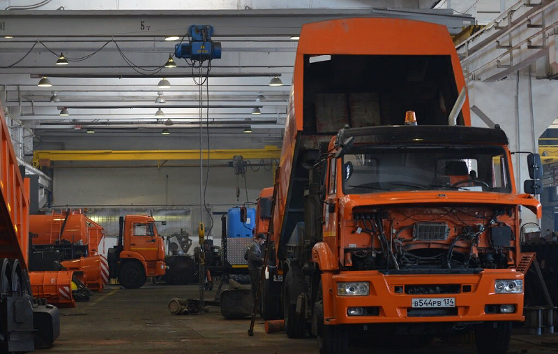 техобслуживание грузовика КАМАЗ